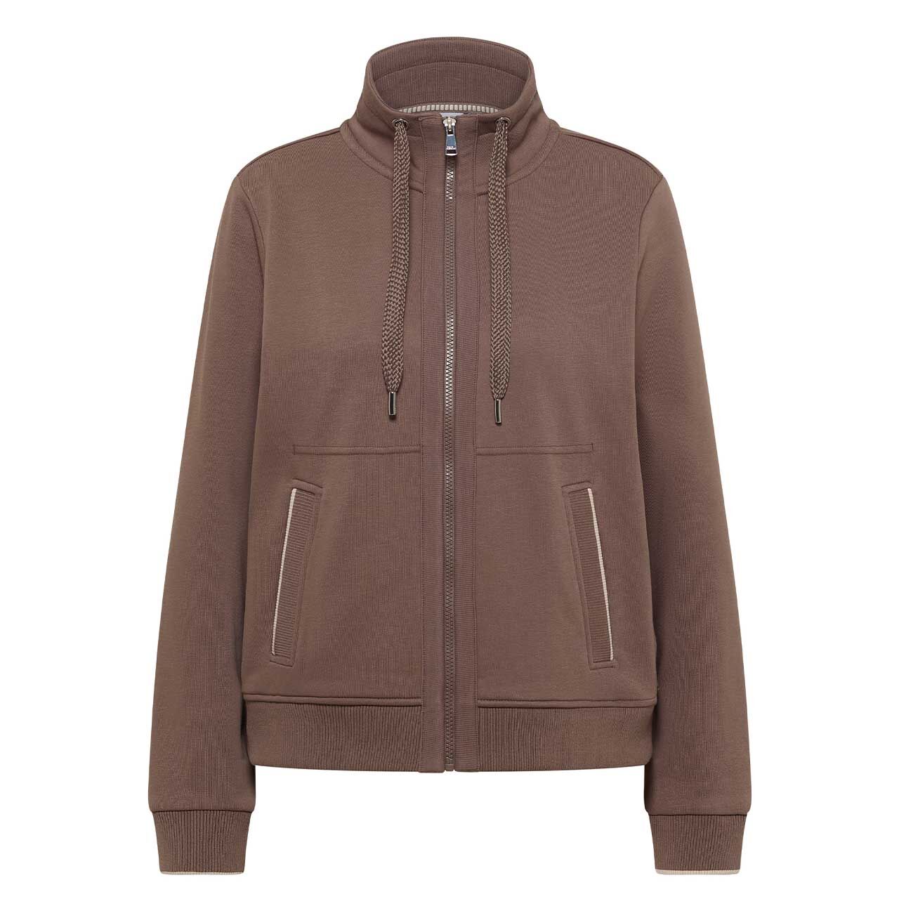 Cecil Damen Sweatjacke Welt Pockets urban taupe