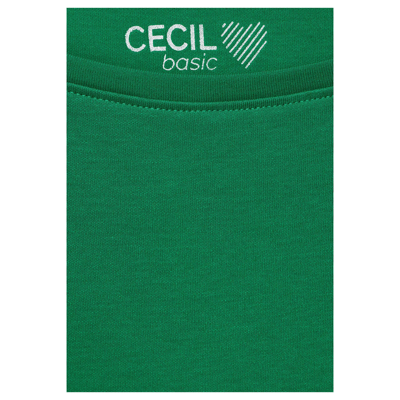 Cecil Damen 3/4 Arm Shirt Basic Boatneck easy green