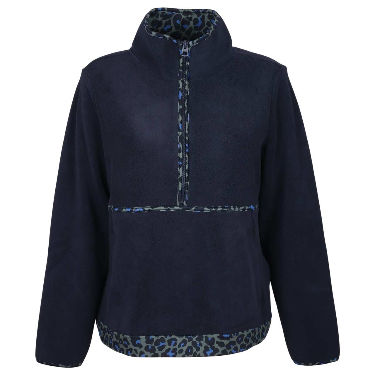 Cecil Damen Pullover Troyer Fleece urban dark blue