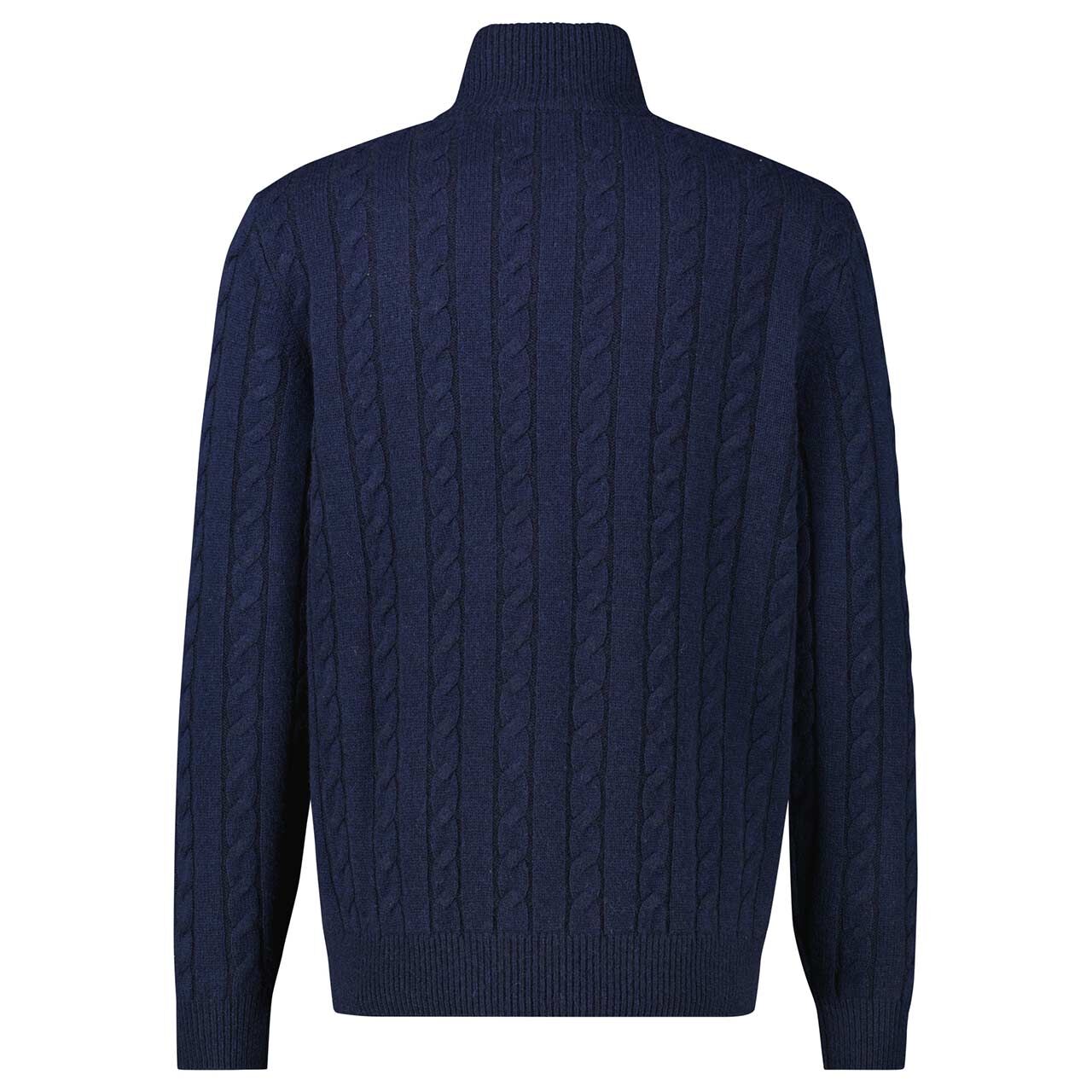 Herren Pullover Troyer von Lerros in Dunkelblau, Rückansicht