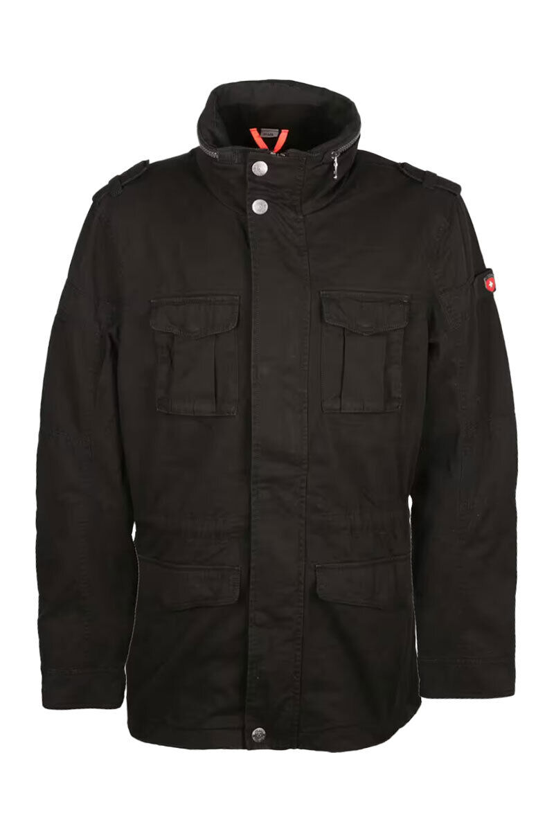 Vorderansicht der Wellensteyn Colonel Herrenjacke in Schwarz