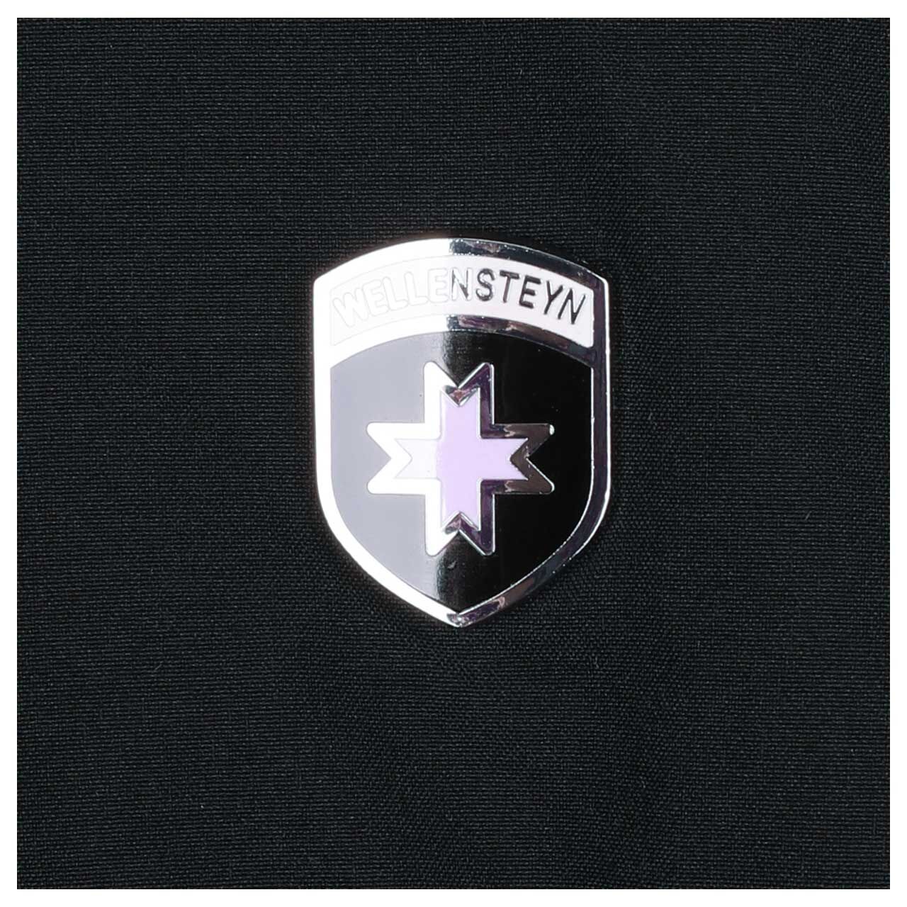 Damen Jacke Honey von Wellensteyn in Schwarz, detaillierte Logoansicht