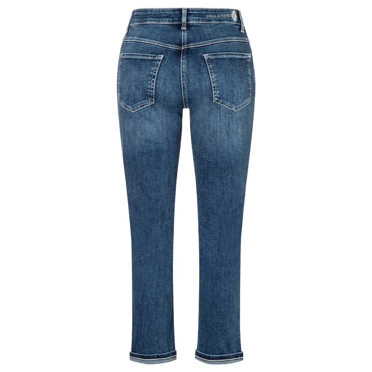 Damen 7/8 Jeans Dream von MAC in Blau angewaschen, Rückansicht