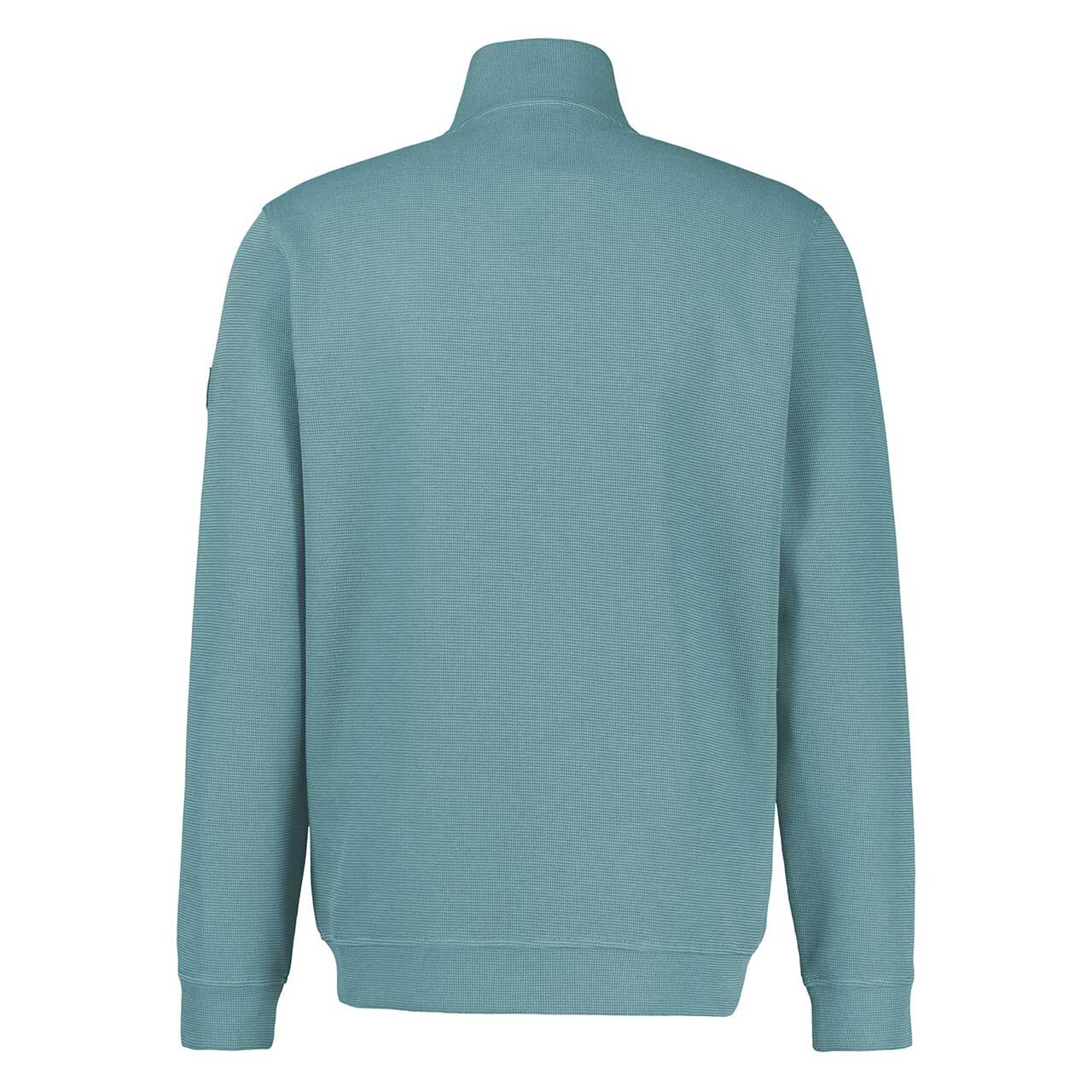 Herren Sweatjacke von Lerros in Türkis, Rückansicht