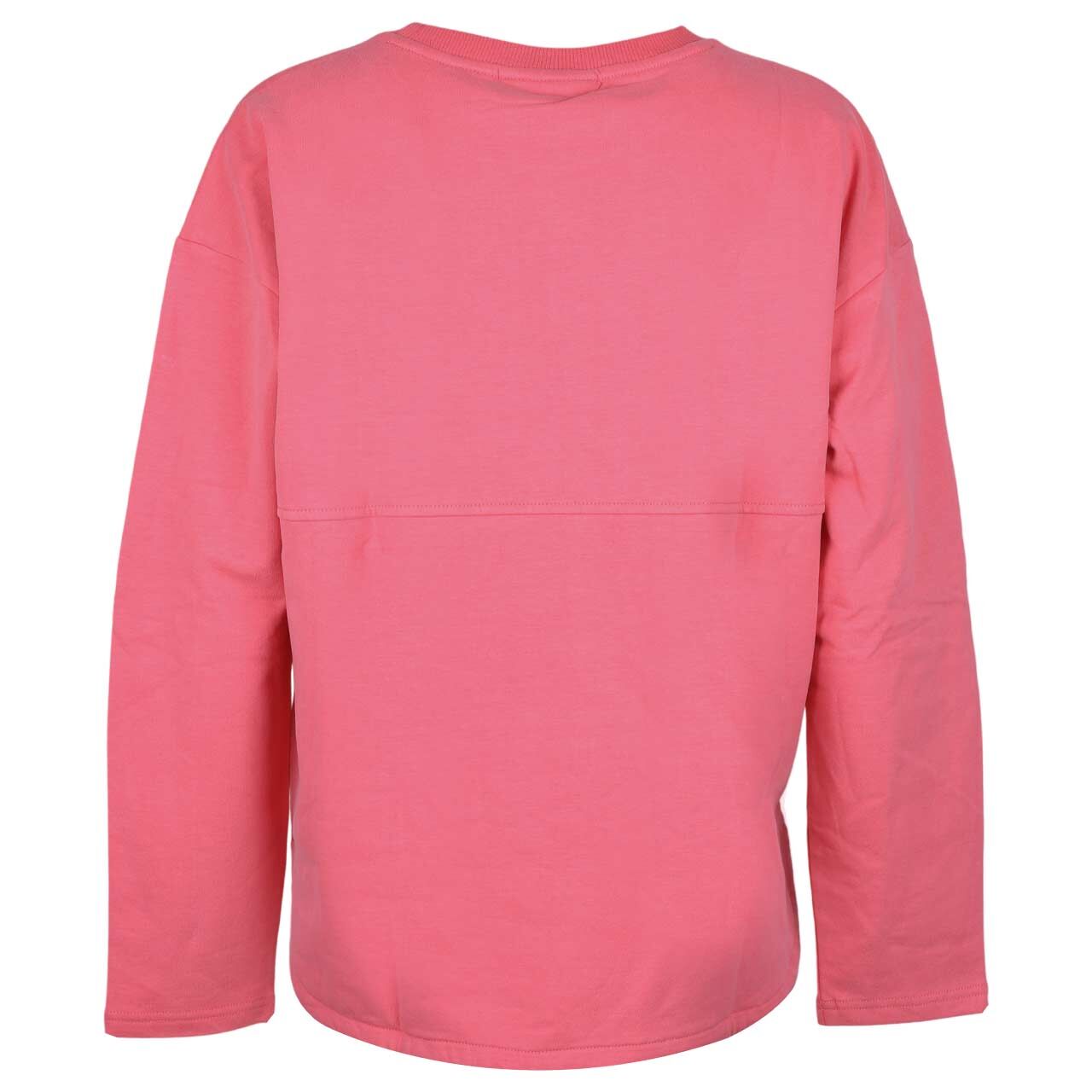 Damen Sweatshirt Edna von Elbsand in Pink mit Print, Rückansicht
