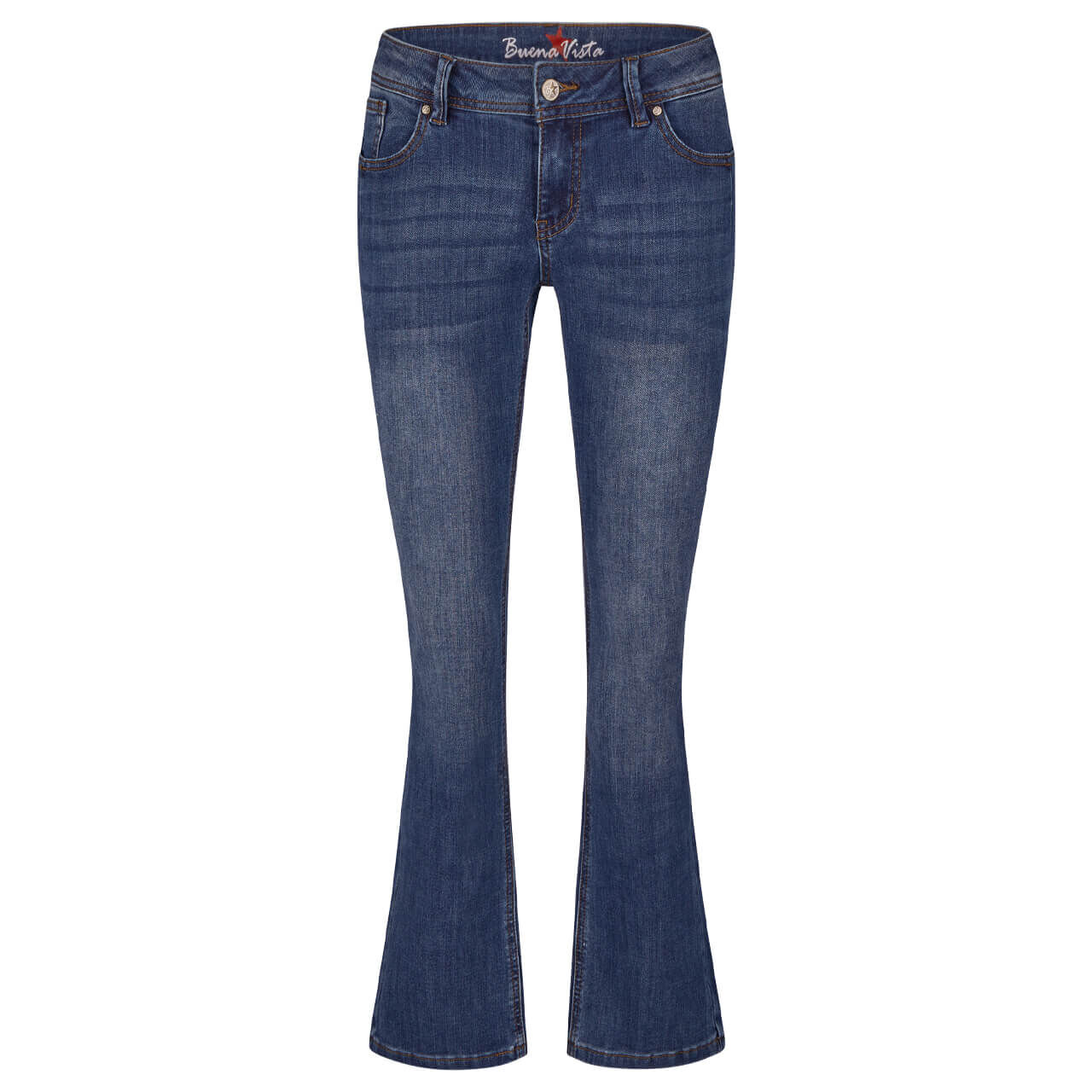 Buena Vista Jeans Malibu-Zip Bootcut Stretch Denim blue denim