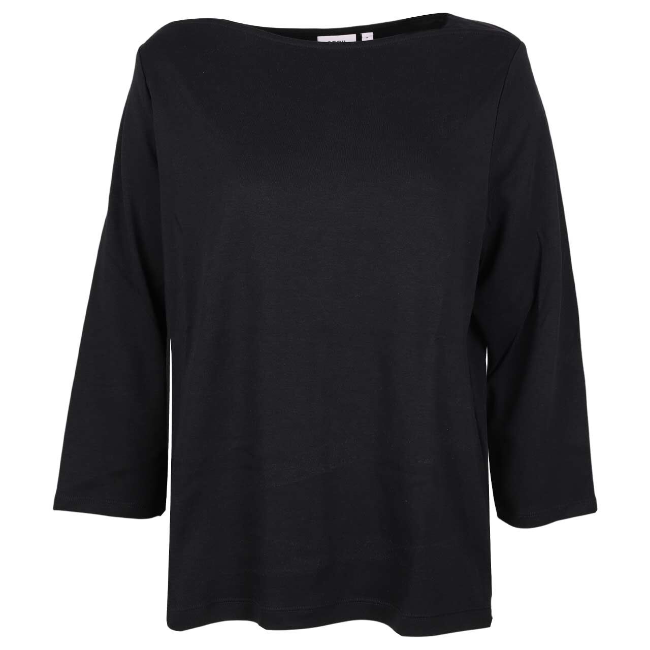 Cecil Damen 3/4 Arm Shirt Basic Boatneck soft black