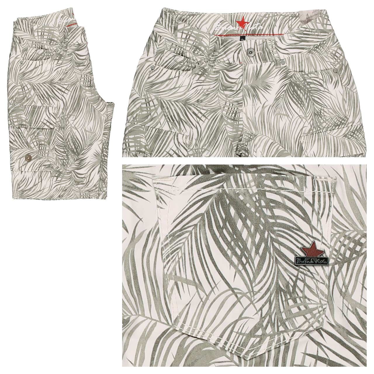 Buena Vista Cargo-Short Stretch Twill Baumwollhose grey palm