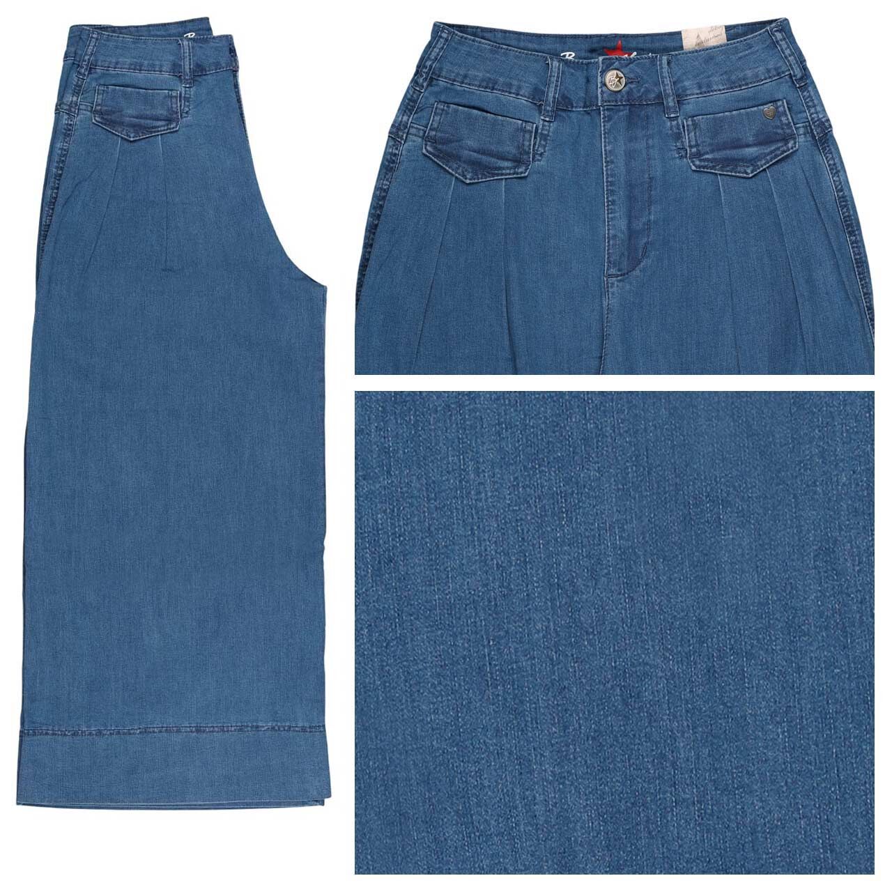 Buena Vista Caribbean Palazzo 7/8 Air Denim Jeans stormy denim