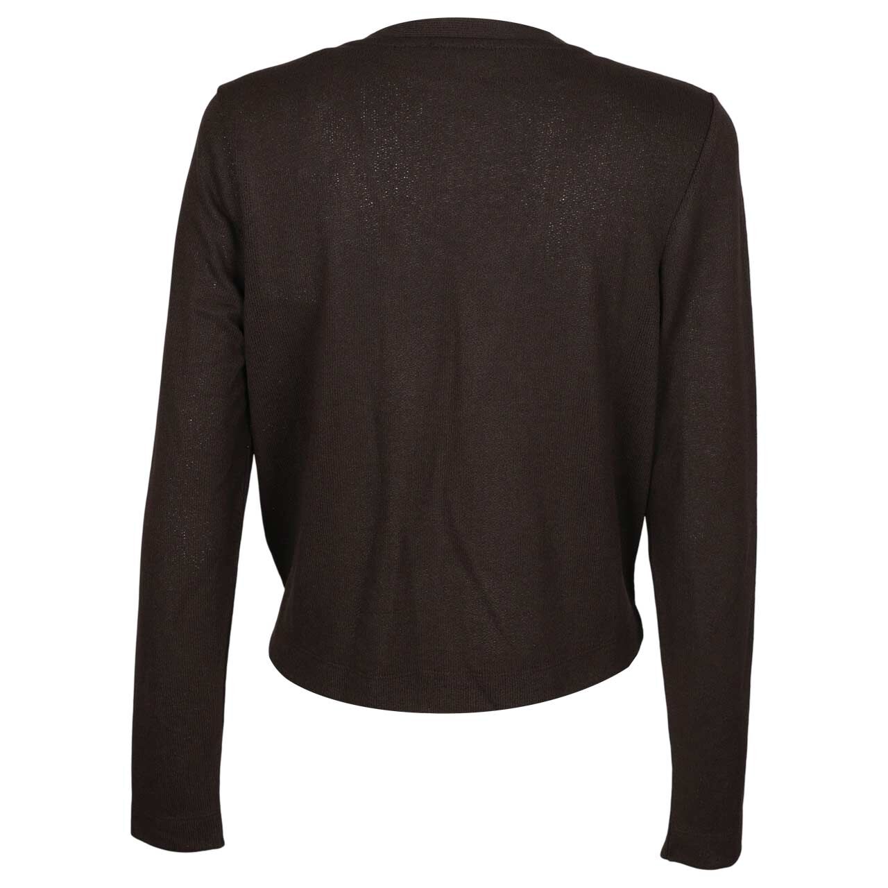 Damen Strickjacke Nette Knit Look von Street One in Dunkelbraun, Rückansicht