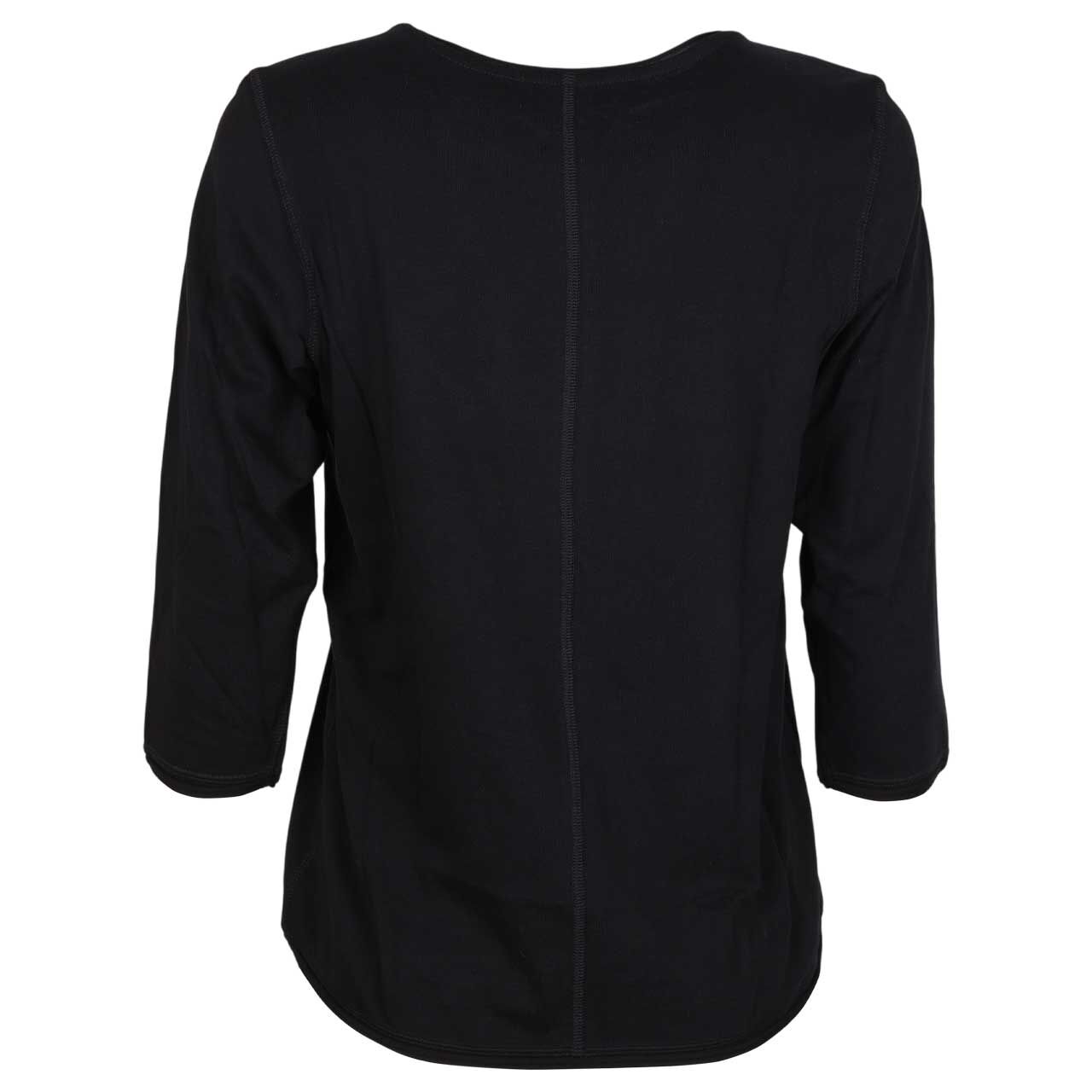 s. Oliver Damen 3/4 Arm Shirt in Schwarz, Rückansicht
