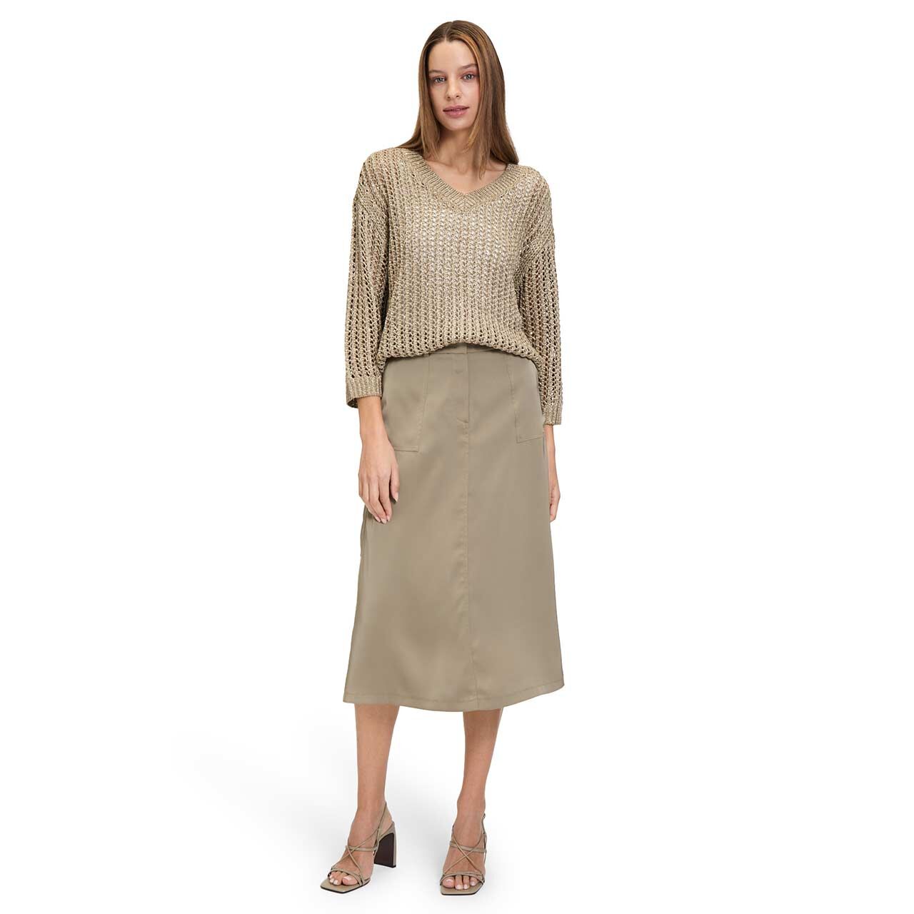 Betty Barclay Damen 3/4 Arm Pullover soft olive