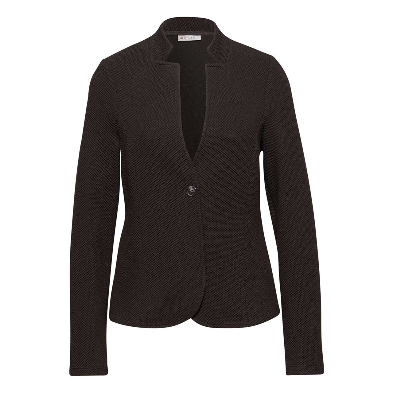 Street One Damen Blazer Jacquard Structure deep roast brown Street One Damen Blazer Jacquard Structure deep roast brown