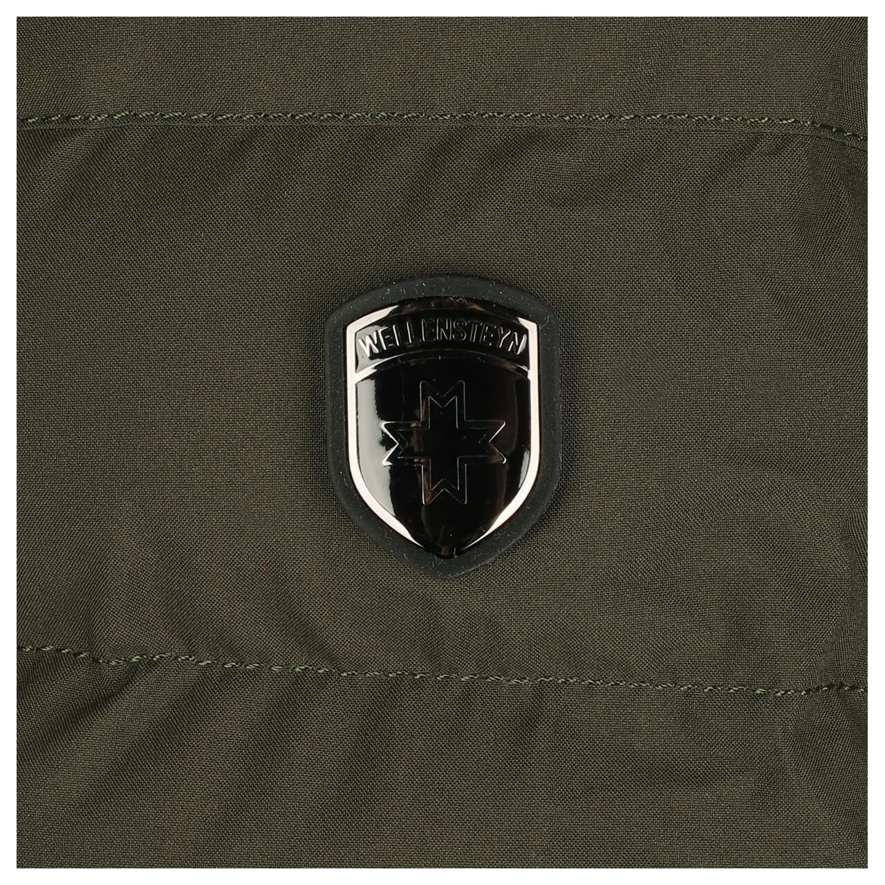 Herren Jacke Molecule/MOL Men von Wellensteyn in Armygrün, Detailansicht vom Logo