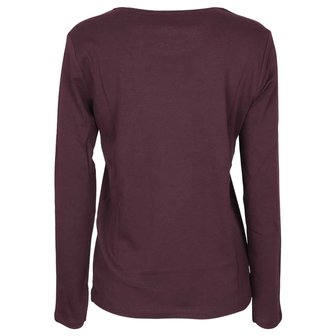 Damen Langarm Shirt Pia von Cecil in Lila, Rückansicht