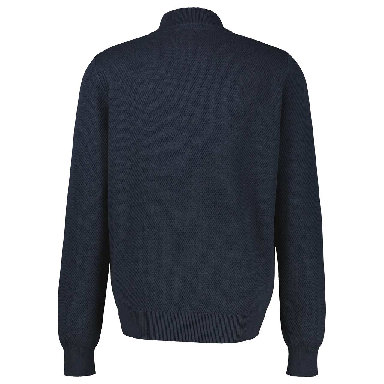Herren Strickjacke von Lerros in Dunkelblau, Rückansicht