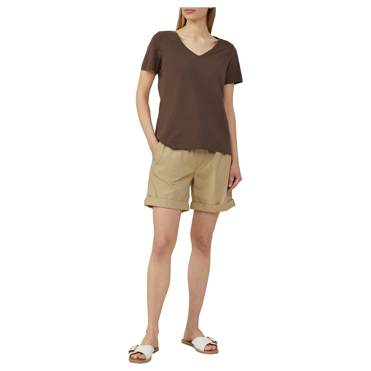 s.Oliver Damen T-Shirt classic chocolate brown