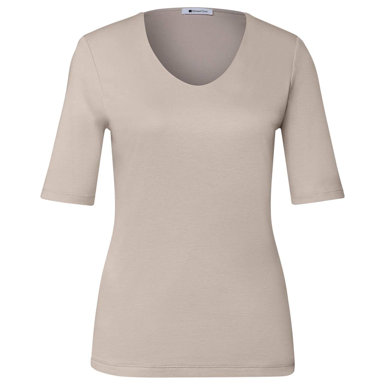 Street One Damen T-Shirt Palmira clay sand