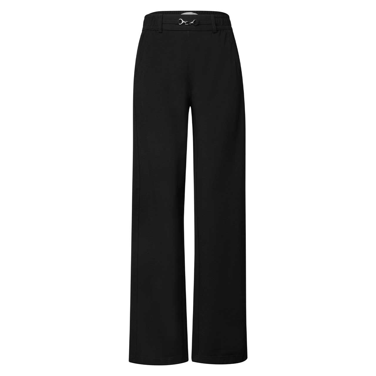 Street One Amalia Straight Leg Hose black punto di roma