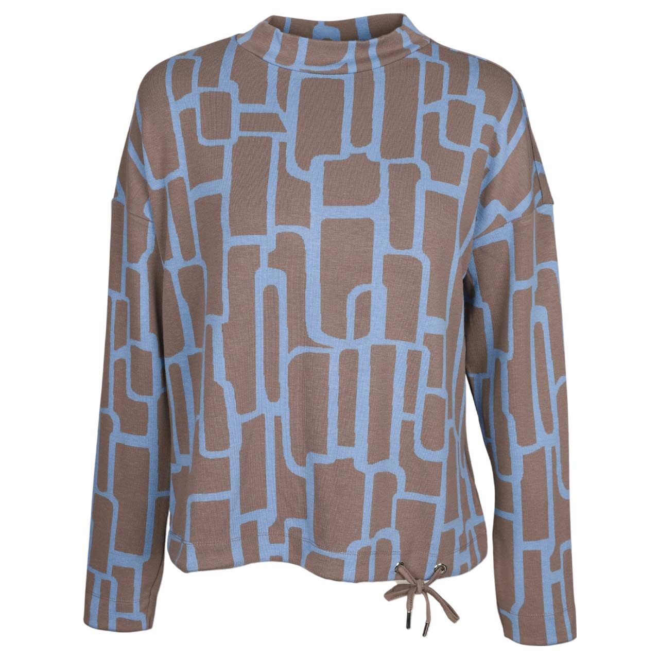 Street One Damen Langarm Shirt Dessin Turtle Neck frosted blue