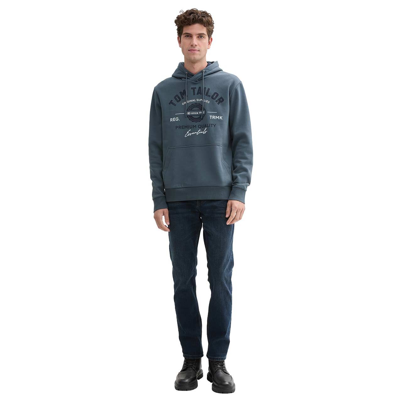 Tom Tailor Herren Hoodie Sweatshirt stormy blue