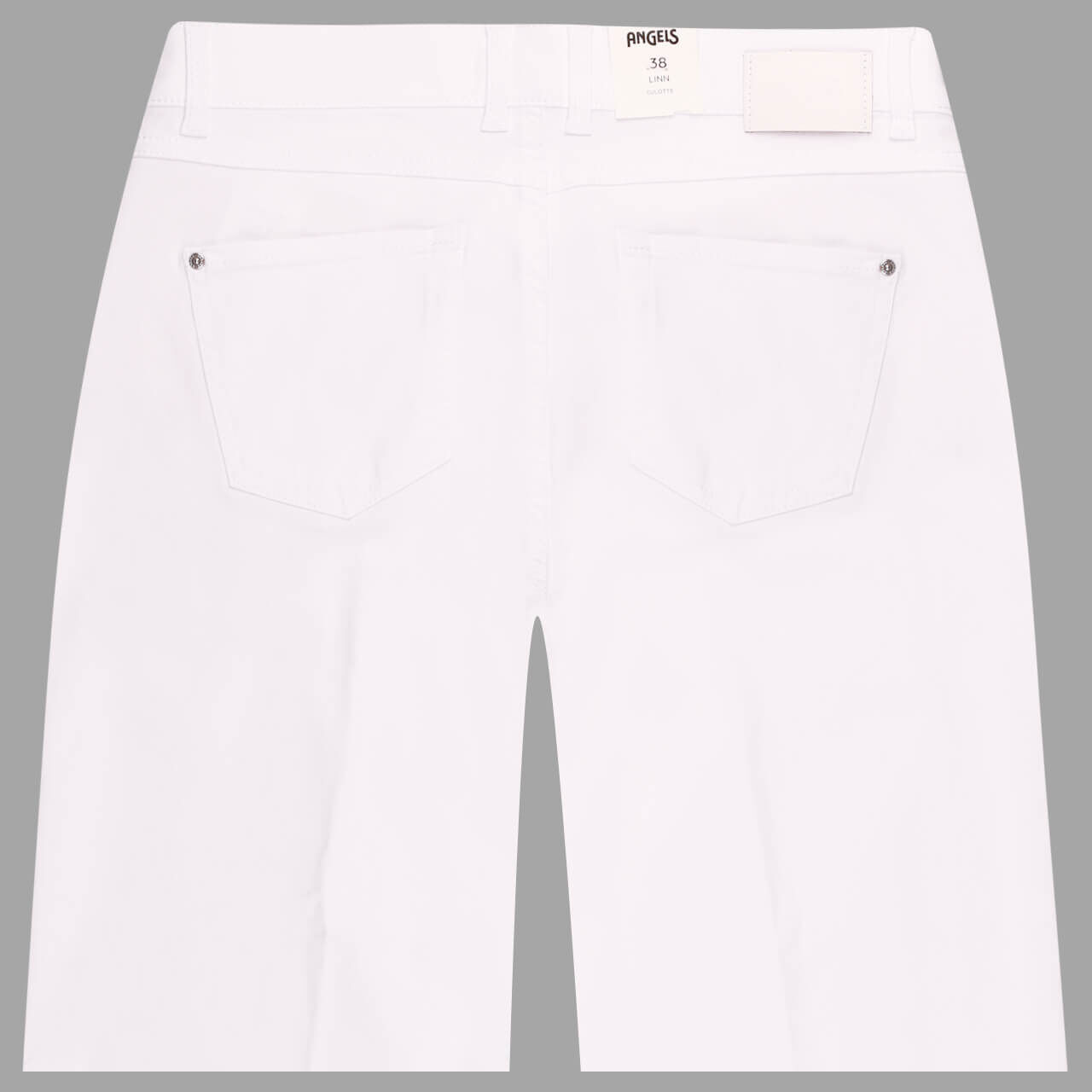 Angels Linn 3/4 Jeans white fringe