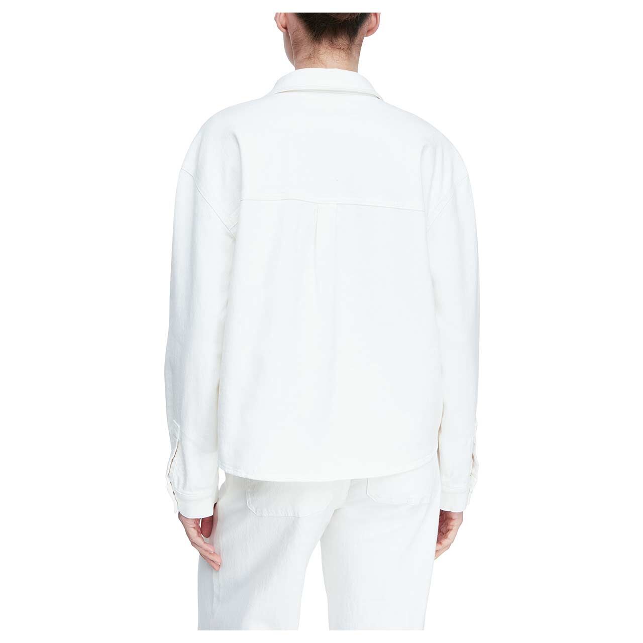 Damen Jeansjacke von Comma in Weiß, Rückansicht am Model