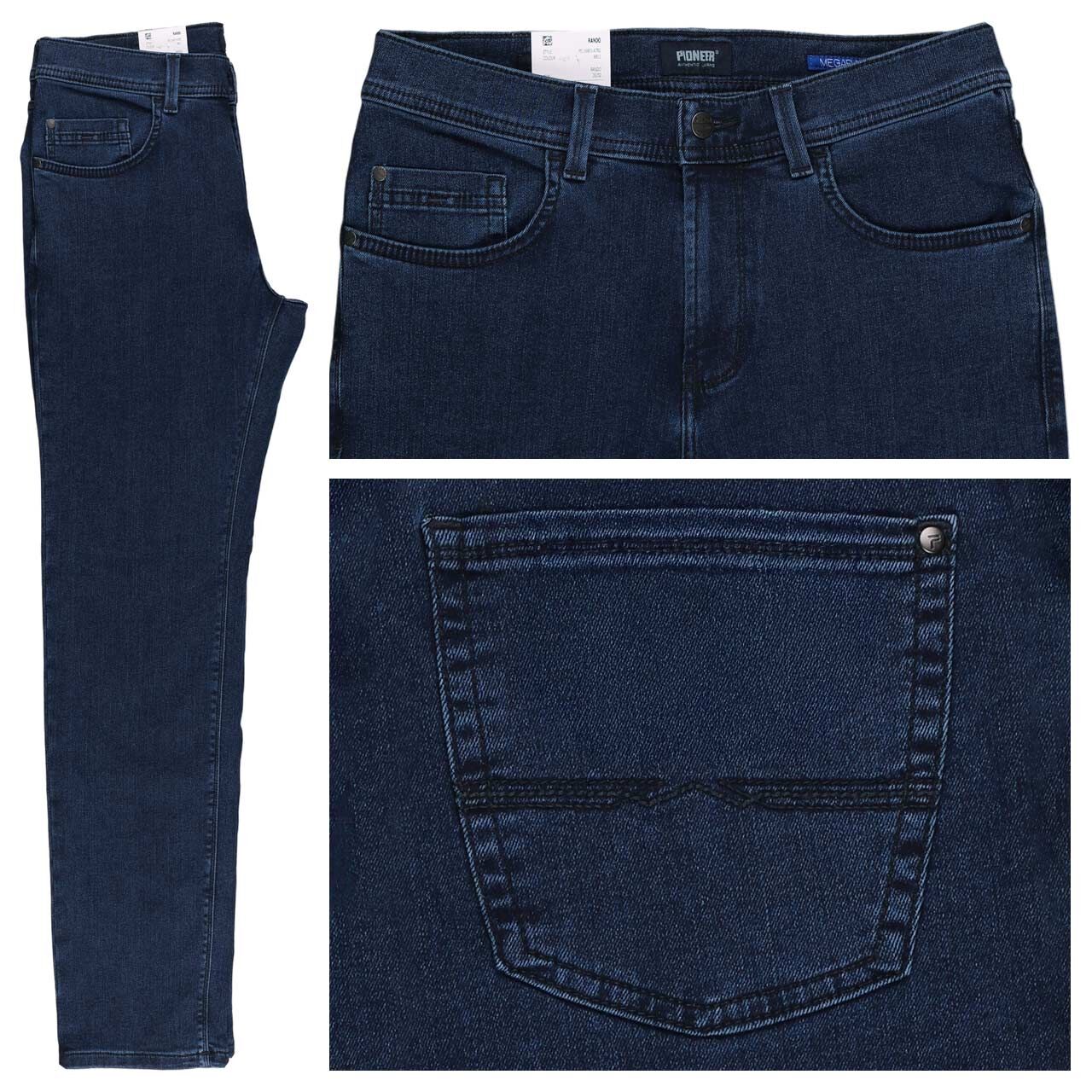 Pioneer Rando Jeans Megaflex dark blue stonewash thermo denim