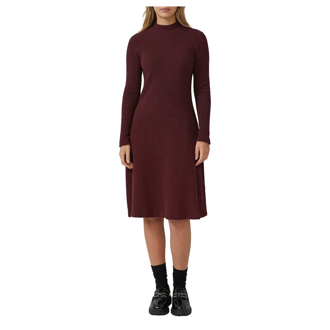 Damen Langarm Kleid von s.Oliver in Burgunderrot, Vorderansicht