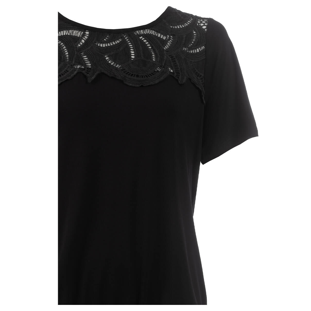 Soquesto Damen T-Shirt black lace