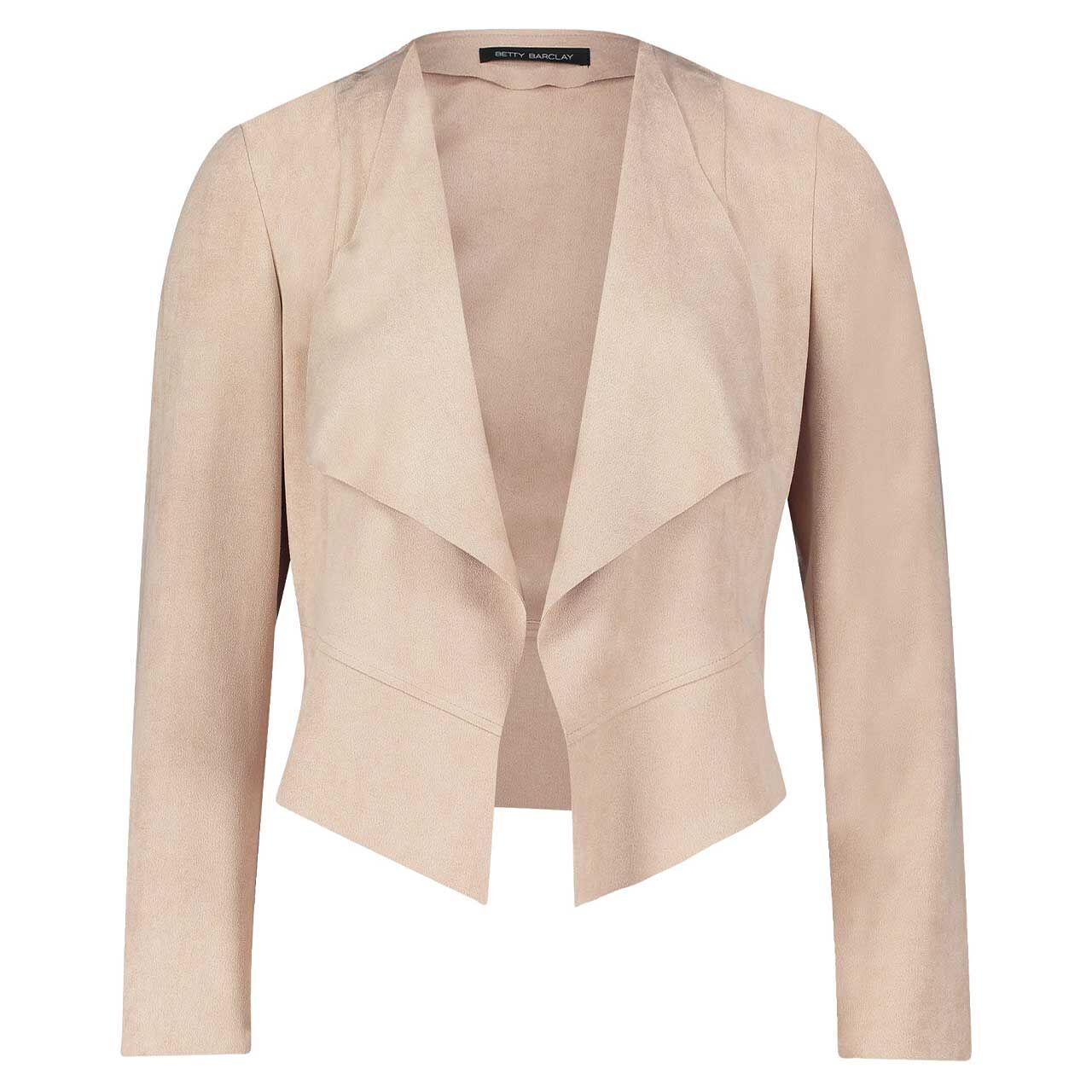 Betty Barclay Damen Velours Jacke classic beige Betty Barclay Damen Velours Jacke classic beige