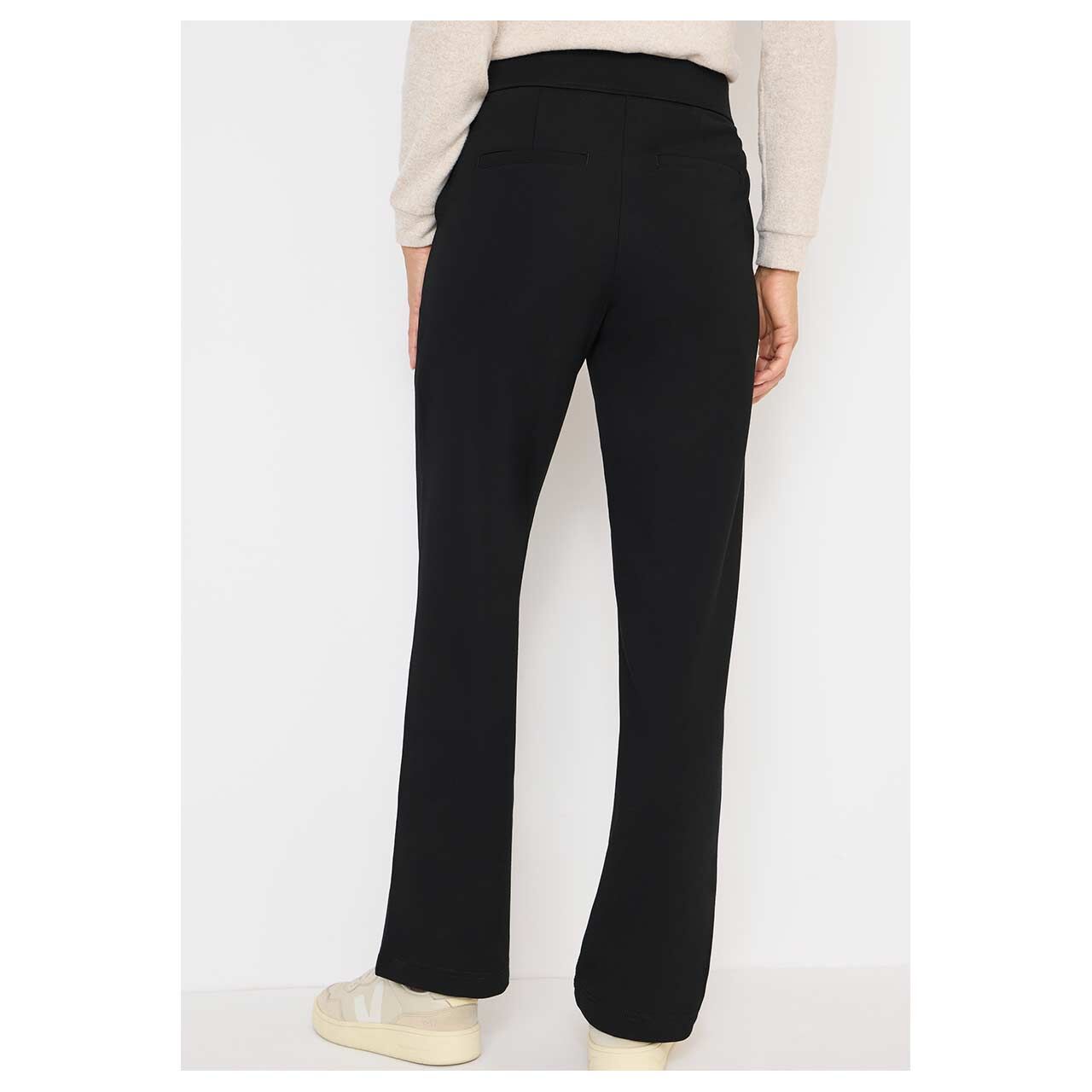 Damen Hose Neele Straight von Cecil in Schwarz, Rückansicht am Model