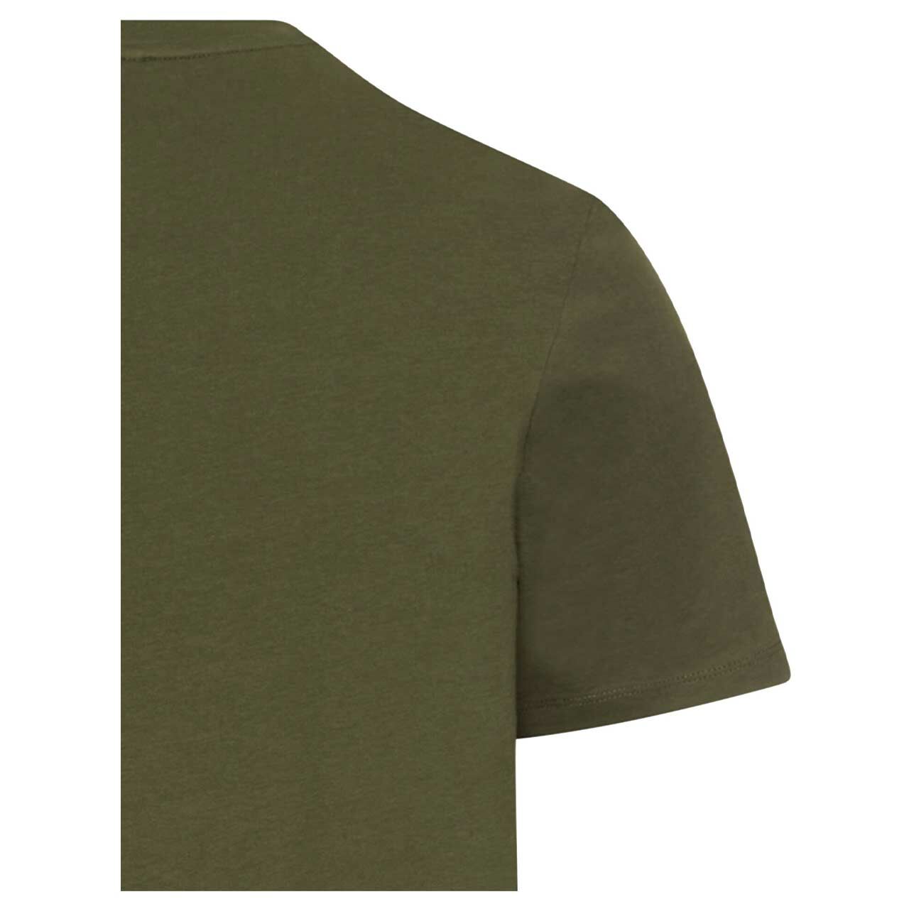 Herren T-Shirt von Camel active in Dunkelgrün mit Print, detaillierte Rückansicht