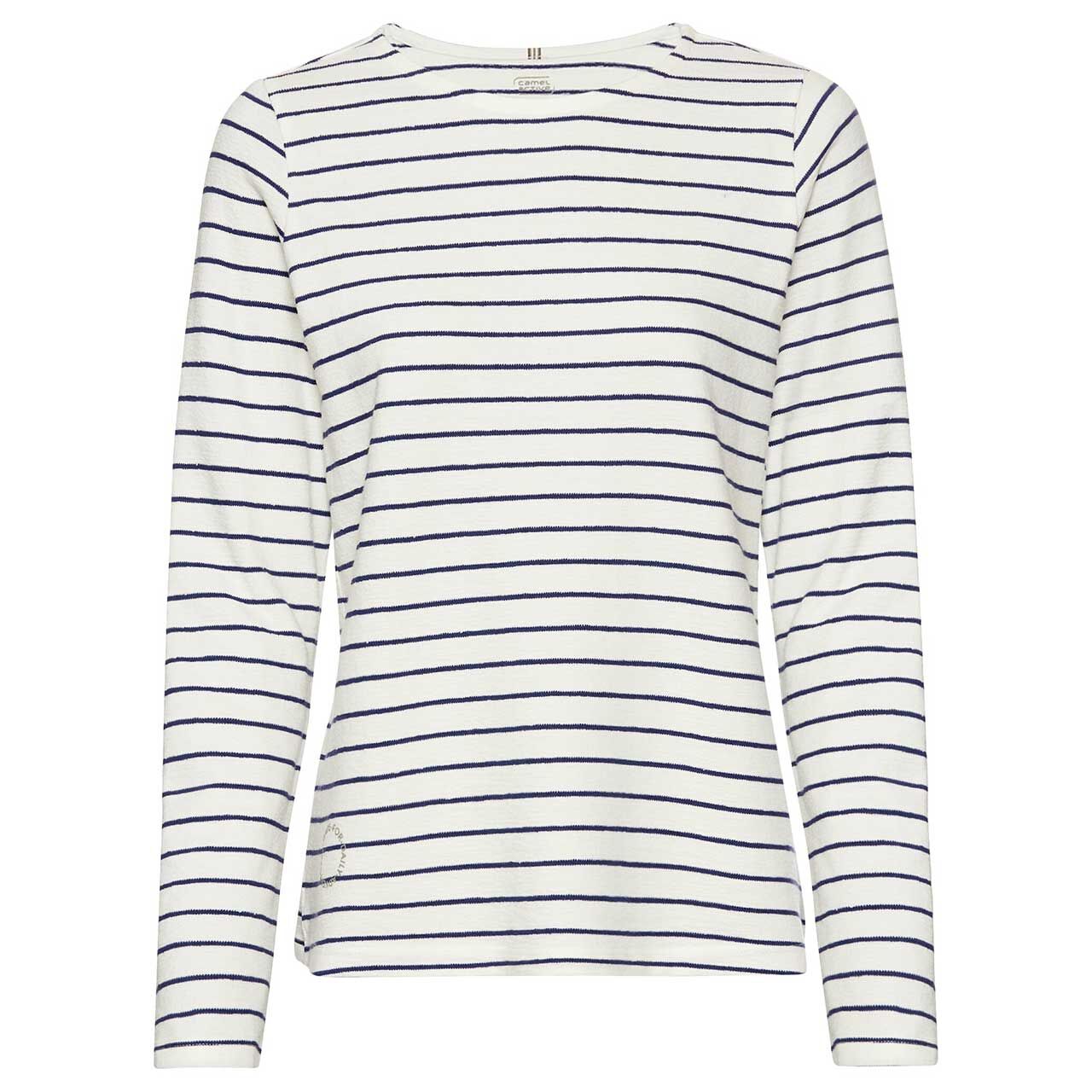 Camel active Damen Langarm Shirt indigo blue stripes