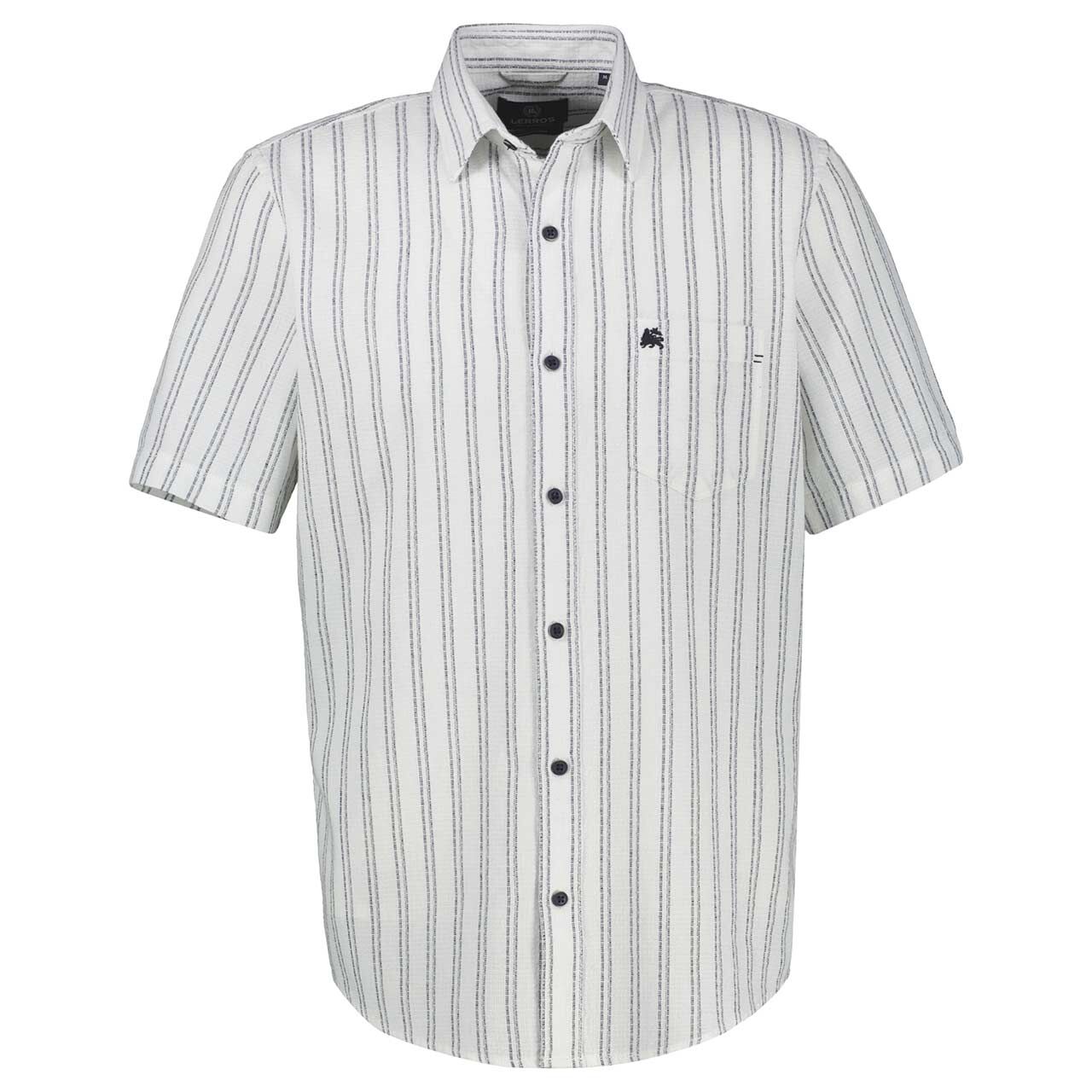 Lerros Herren 1/2 Arm Hemd broken white striped