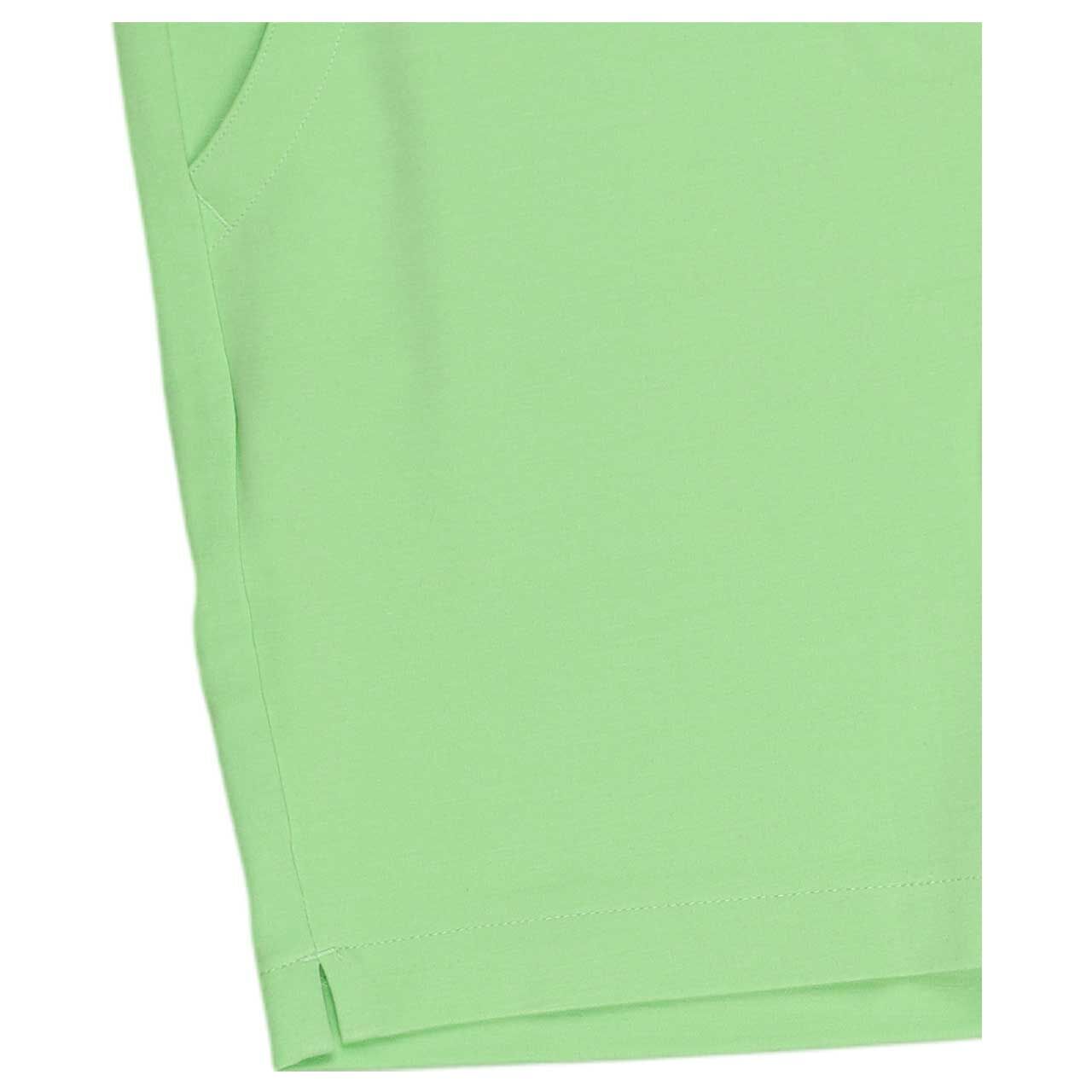 Detailansicht des Beins der Damen Shorts Daiquiri von Senoritas Icon in Neongrün