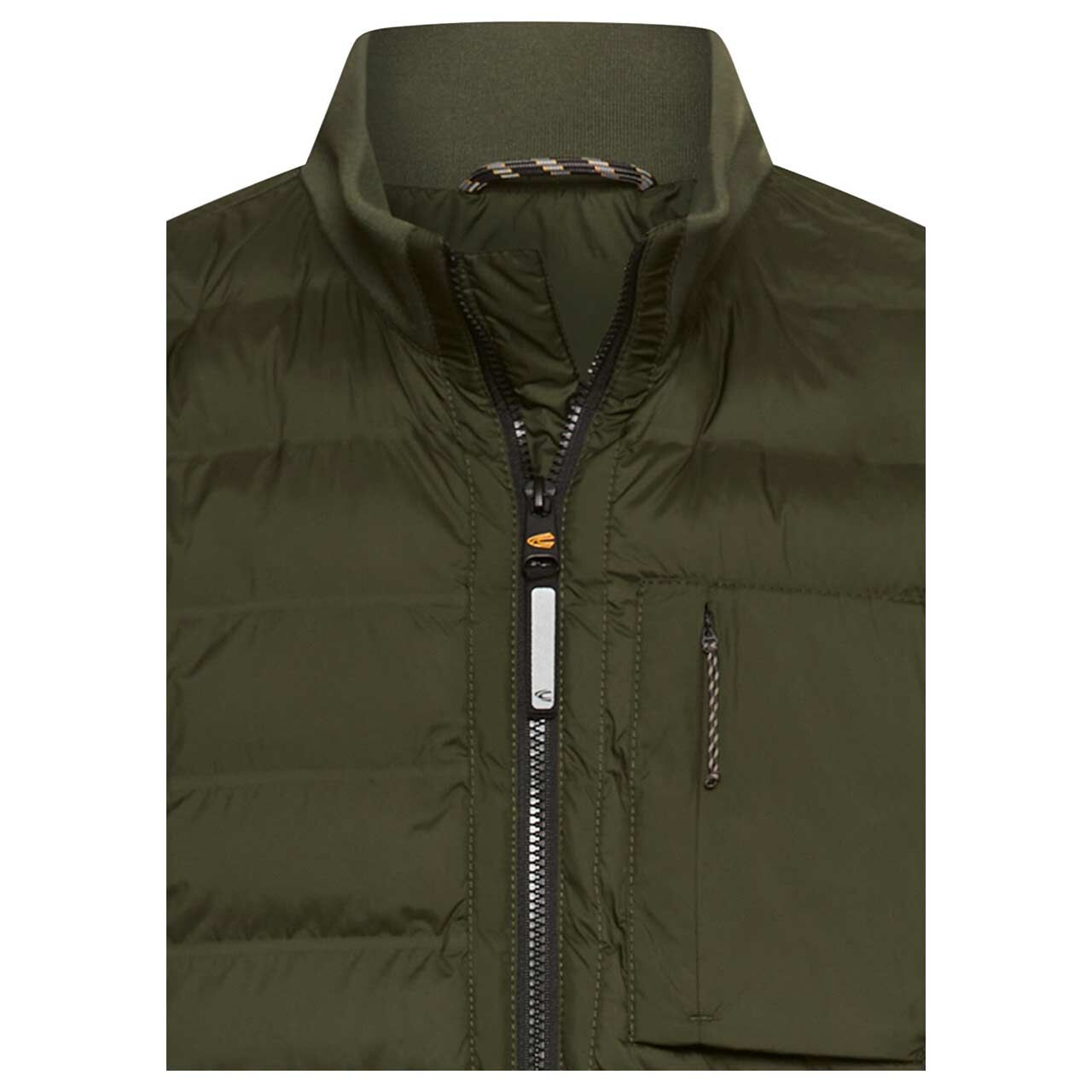 Herren Jacke Blouson von Camel active in Dunkelgrün, detaillierte Vorderansicht