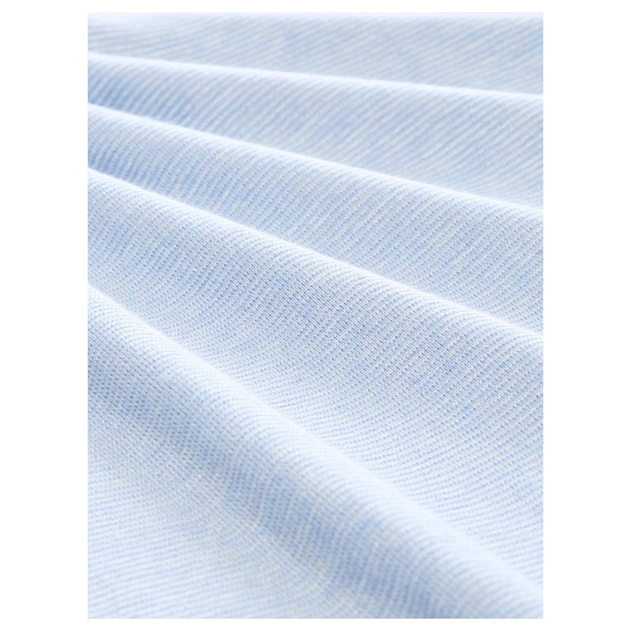 Tom Tailor Herren Polo Pullover Soft Knit pale blue melange