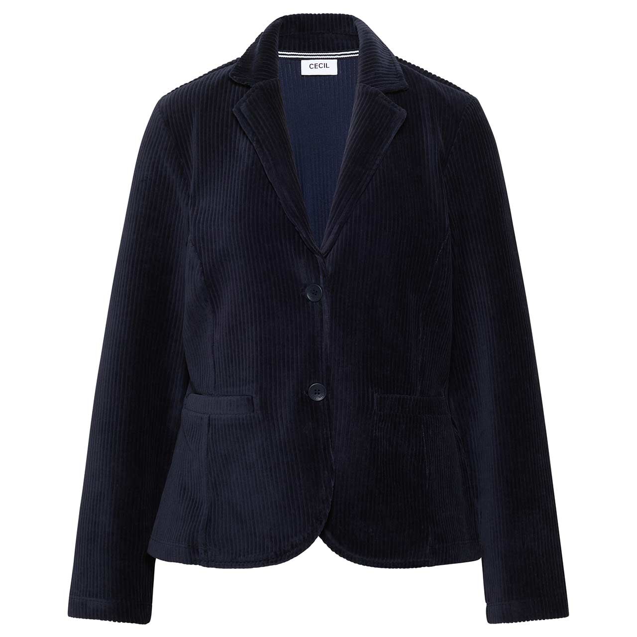 Cecil Damen Cord Blazer Jersey urban dark blue