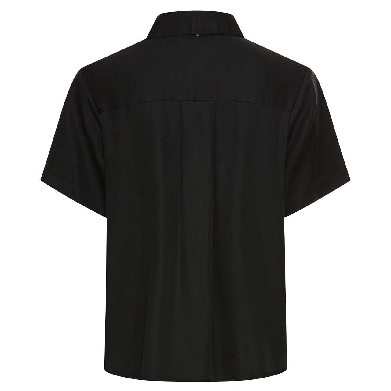 Damen Kurzarm Bluse von Camel active in Schwarz, Rückansicht