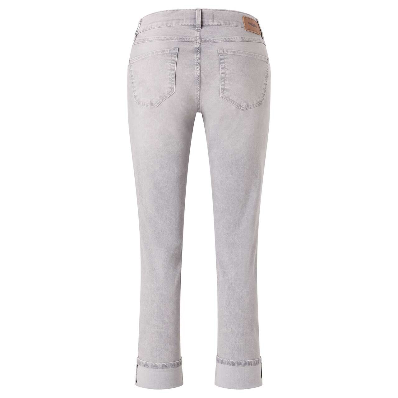 Stretch Damen 7/8 Jeans Cira von Angels in Hellgrau angewaschen, Rückansicht