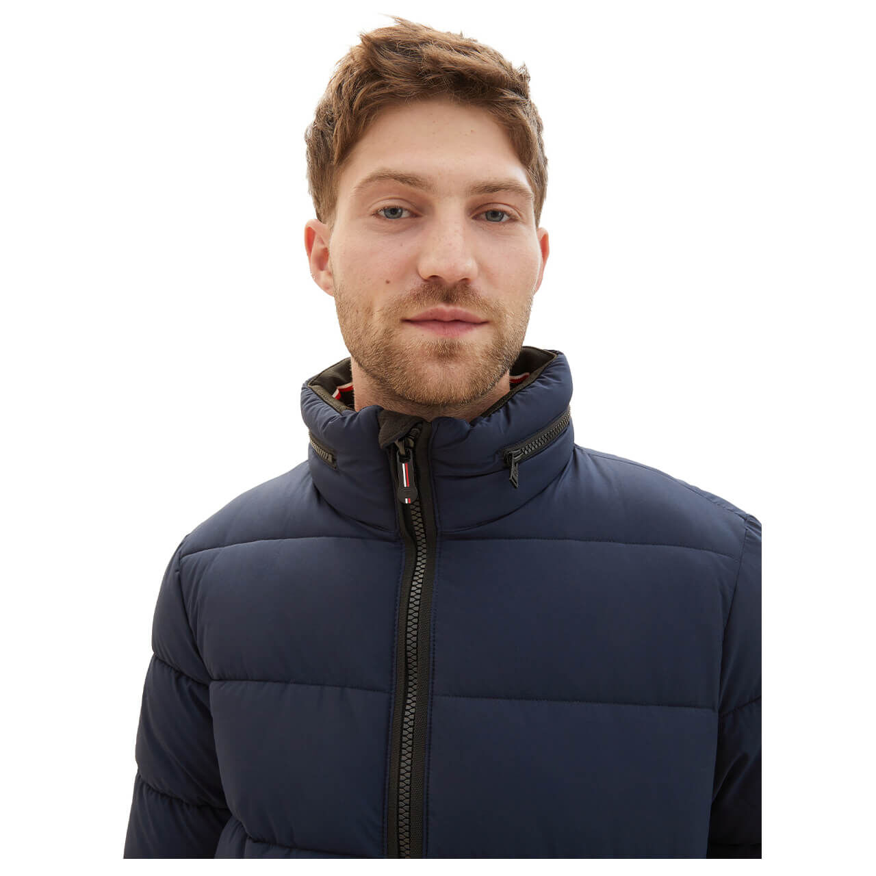 TOM TAILOR Heren 1046986 jas, 32530-Blue Small Herringbone, 3XL, 32530 - Blue Small Herringbone, 3XL