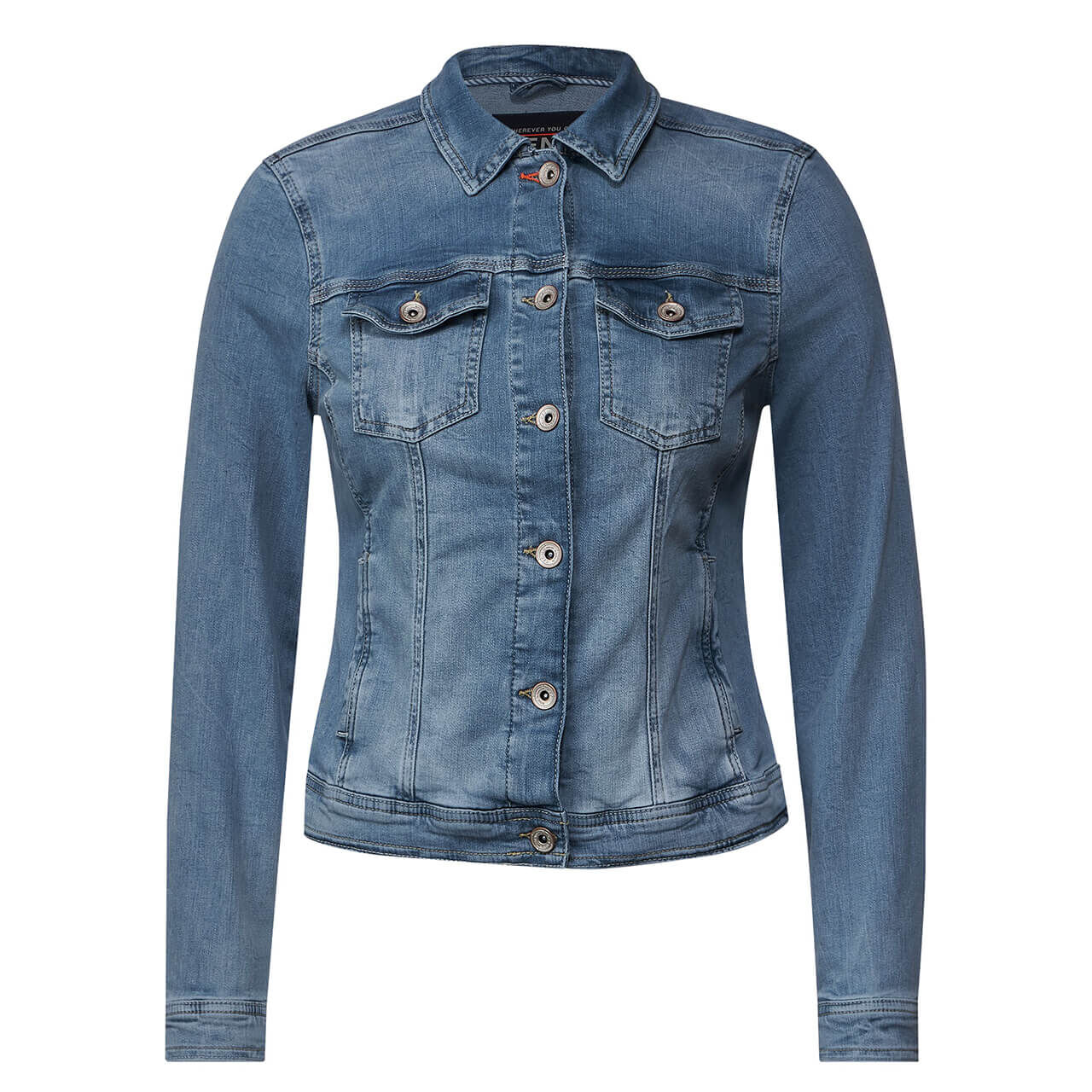 Cecil Damen Jacke – Lässiges Overshirt Mit Brusttaschen & Knopfleiste (Langarm)