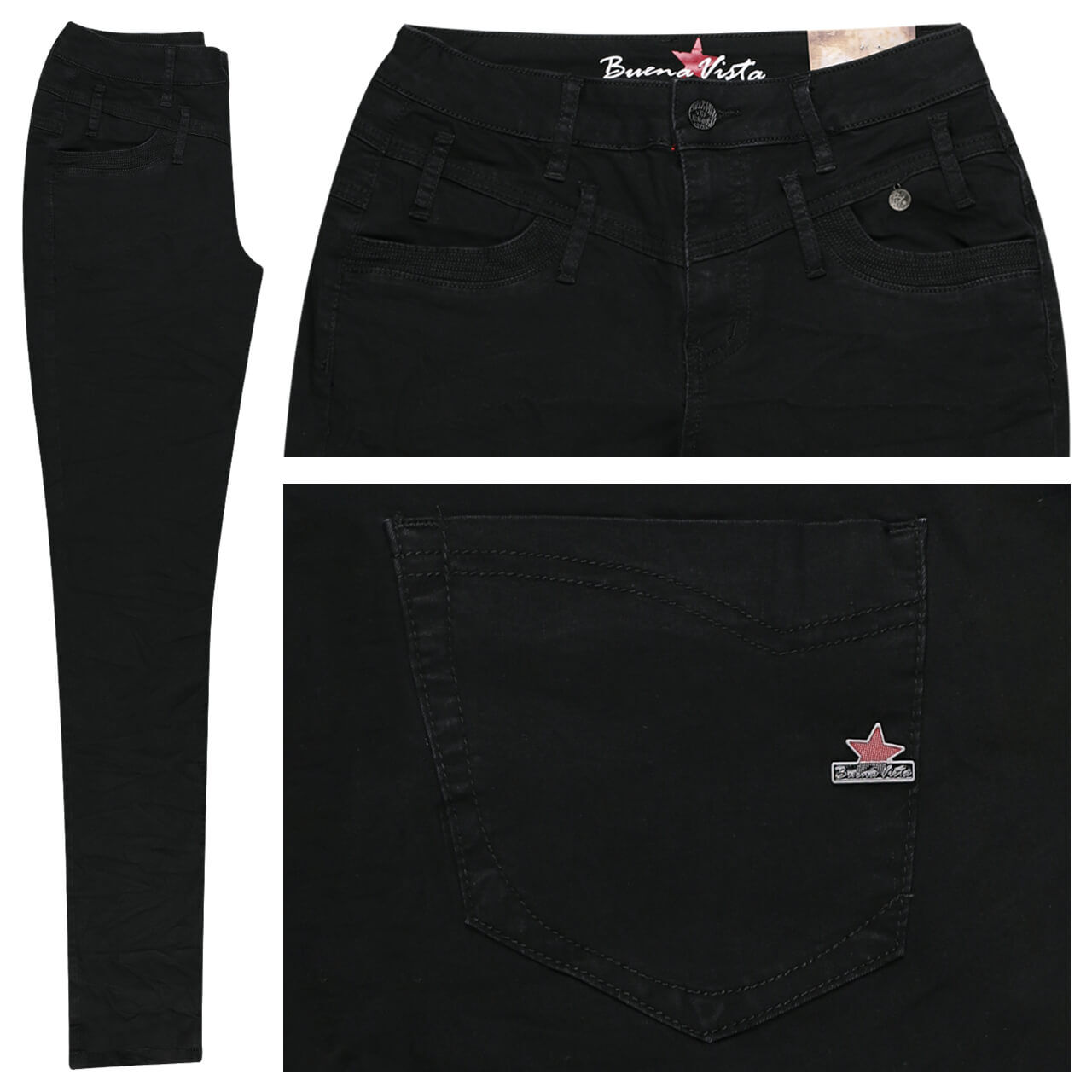 Buena Vista Damen Cordhose Wide Leg - Bequeme Weite Passform In Choco