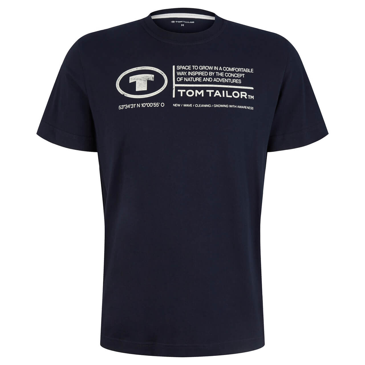 TOM TAILOR Herren T-Shirt Mit Streifen – Casual-Look Im Regular Fit